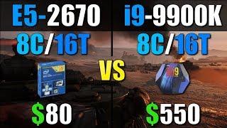 Intel Xeon E5 2670 vs i9 9900K