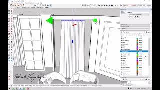 How to make curtain in SketchUp