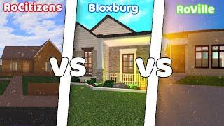 RoCitizens VS Bloxburg VS RoVille  Pros & Cons ROBLOX