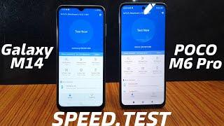 Galaxy M14 5G vs POCO M6 Pro Speed Test with Gaming AnTuTu