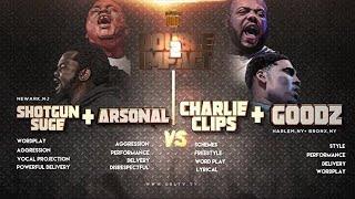 CHARLIE CLIPS + GOODZ VS ARSONAL + SHOTGUN SUGE SMACK URL RAP BATTLE  URLTV