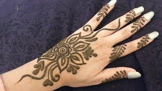 My EID Henna Design  Eid Special Flower Mehndi Design  Easy and Beautiful Mehndi Tattoo 2019