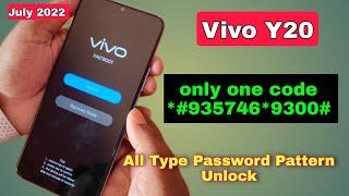 Vivo Y20 Hard Reset Without Password  Vivo Y20 All Type Password Pattern Lock Remove  July 2022 