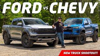 Off-Road Truck Shootout 2024 Chevy Colorado ZR2 Bison vs Ford Ranger Raptor