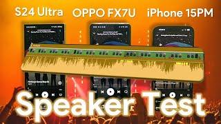 The Real Sound Test Galaxy S24 Ultra vs OPPO Find X7 Ultra vs iPhone 15 Pro Max Dolby ON