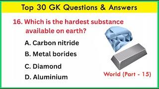 Top 30 World GK question and answer  GK questions and answers  GK  GK question  GK Quiz  GK GS
