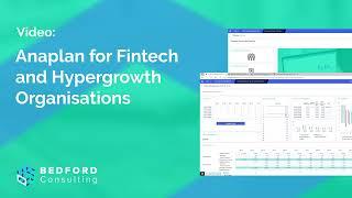 Demo Video Anaplan for Hypergrowth & Fintech Organisations