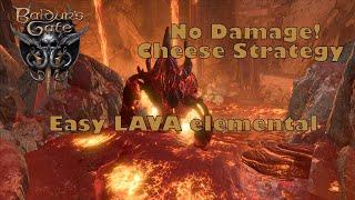 Baldurs Gate 3  Easy Lava Elemental Kill in Grymforge  Exploit AI  Fast EXP