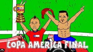 COPA AMERICA FINAL 2015 Chile vs Argentina highlights goals penalties cartoon song