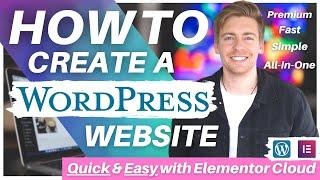 How To Create A WordPress Website using Elementor Cloud  WordPress Tutorial for Beginners 2023