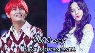 BTS kim taehyung and Momoland Nancy best to ship real movements#taecy#Nankook#btsv #taehyung #Nancy