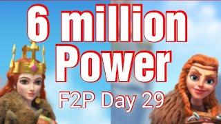 Kingdom Day 29 - Gaining power fast on my F2P