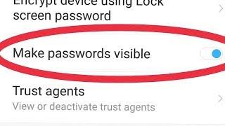 How to Make passwords visible in Android