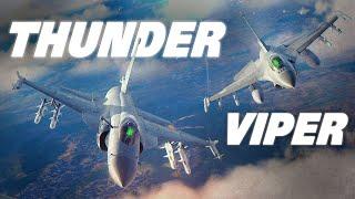 Thunder Vs Viper  F-16C Viper Vs JF-17 Thunder   Dogfight  DCS 