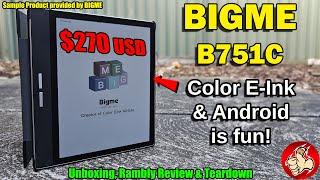 The BIGME B751C is a Color E-Ink Android Tablet thats cool but its a bit lacking and pricey...