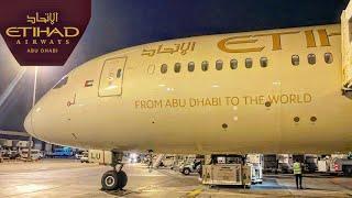 SEEMS GOOD  ETIHAD B787  FULL Flight Experience  Vienna to Abu Dhabi  Economy class