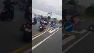 Motorcycle Gang Burnouts For Johnny Danger the send-off he would have wanted