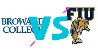 Broward College vs Florida International University