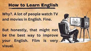How to Learn English  Best Way To Learn English Through Story Improve Your EnglishGraded Reader