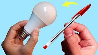 Just Use a Common Pen and Fix All the LED Lamps in Your Home How to Fix or Repair LED Bulbs Easily