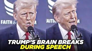 Trumps Brain Completely Breaks As He Invents New Word During Rally