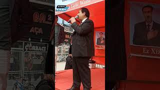 Bağımsız milletvekili adayından ilginç miting