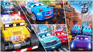 Monster Police Trucks Epic Car Chases and Road Rage Showdowns Best of Hero Cars Movie