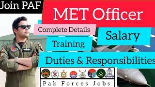 Join PAF as Commissioned Officer Join PAF as MET Officer 2023  MET Officer Jobs in PAF