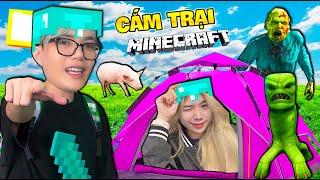 PHONG CẬN SAMMY THỬ THÁCH 24 GIỜ CẮM TRẠI NGOÀI ĐỜI THẬT VÀ CÁI KẾT  MINECRAFT REAL LIFE