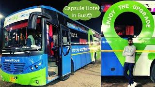 Mini Hotel Inside Bus   Check out these Intrcity SmartBus by #railyatri