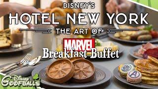 Breakfast Buffet Disneys Hotel New York The Art of Marvel - Disneyland Paris 2022 