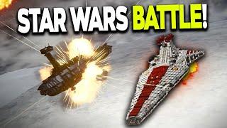 Venator VS Providence EPIC STAR WARS Fleet Battle - Space Engineers Battles