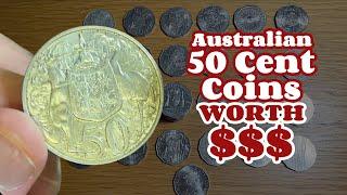 Australian 50c Coins To Look For Worth Money $$$ 2024 50c Coins