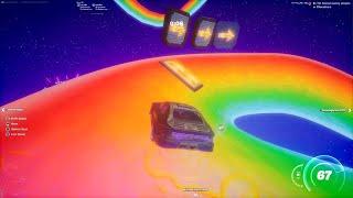 Fortnite Creative 2.0 Mario Kart Rainbow Road Map With Map Code
