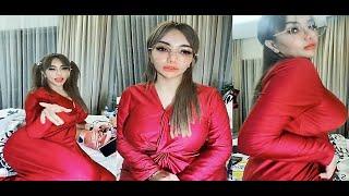 fashion style mek sarrah dress merah