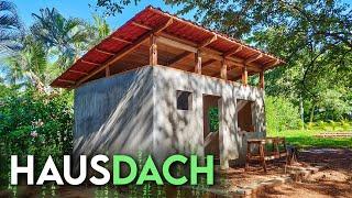 Hausdach in Costa Rica selber bauen aus Holz & Zink-Dachplatten Episode 22