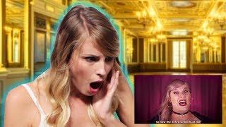 TAYLOR SWIFT REACTS TO Look What You Made Me Do PARODY by Bart Baker SHE FREAKS OUT