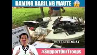 High Calibre of Firearms Capture with AFP from ISIS Maute Group