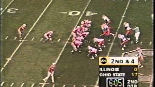 Eddie Georges record day 36 carries 314 yards 3 TDs - Illinois 1995