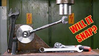 Which is the Strongest Wrench Type? Hydraulic Press Test