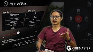 Cara Edit Video dengan KineMaster #4 - Export Aspect Ratio Resolusi Frame Rate & Bitrate