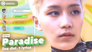 NCT 127 엔시티 127 - Paradise  Line Distribution + Lyrics