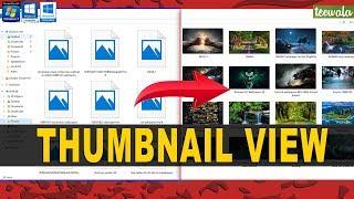 How to Enable Thumbnail View for Files in Windows PC  all files are shown as icons