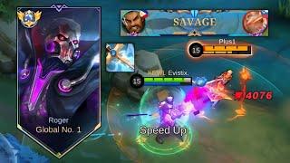 TOP 1 GLOBAL ROGER BEST 1 HIT BUILD 2024 THIS BRUTAL INSANE BUILD IS TOTALLY BROKEN AUTO SAVAGE