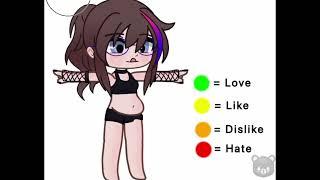 Love️ Like Dislike Hate  Gacha Trend  Meme