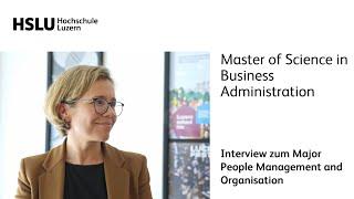 Master of Science in Business Administration Interview zum Major People Management and Organisation