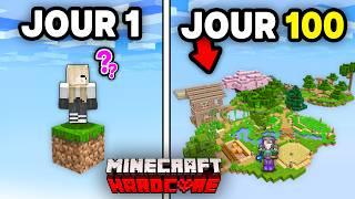 Jai Survécu 100 Jours sur 1 SEUL BLOC.. en Hardcore sur Minecraft  - FILM