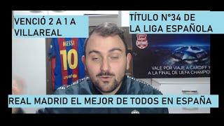 REAL MADRID CAMPEÓN de LA LIGA  Opinión  