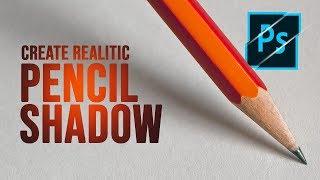 How to Create a Realistic Pencil shadow by Quick Selection  Gradient and Gaussion Blur