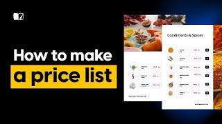 How to Make a Price List  Flipsnack.com